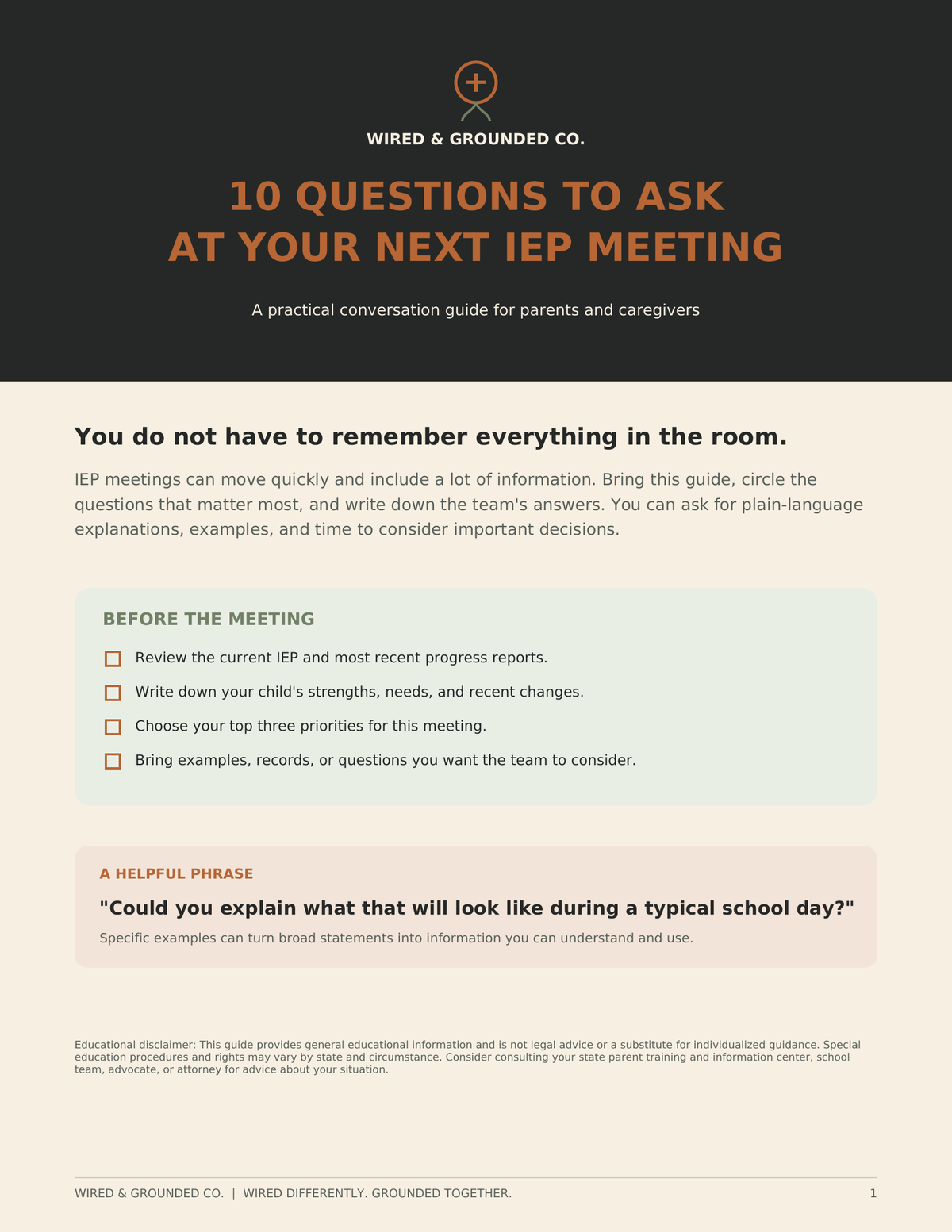 10 Questions to Ask at Your Next IEP Meeting