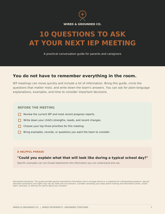 10 Questions to Ask at Your Next IEP Meeting