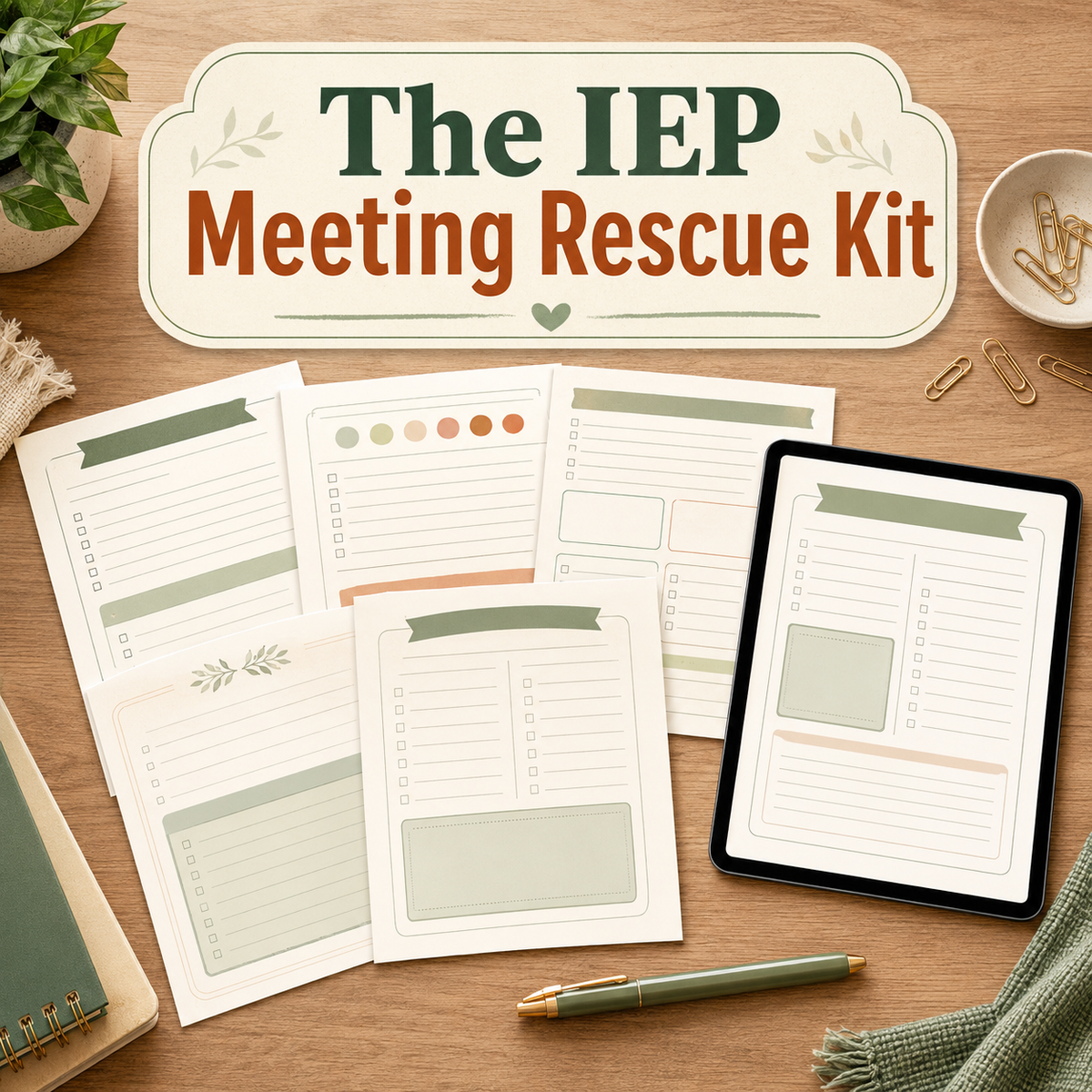 The IEP Meeting Rescue Kit — Complete Parent Preparation Bundle